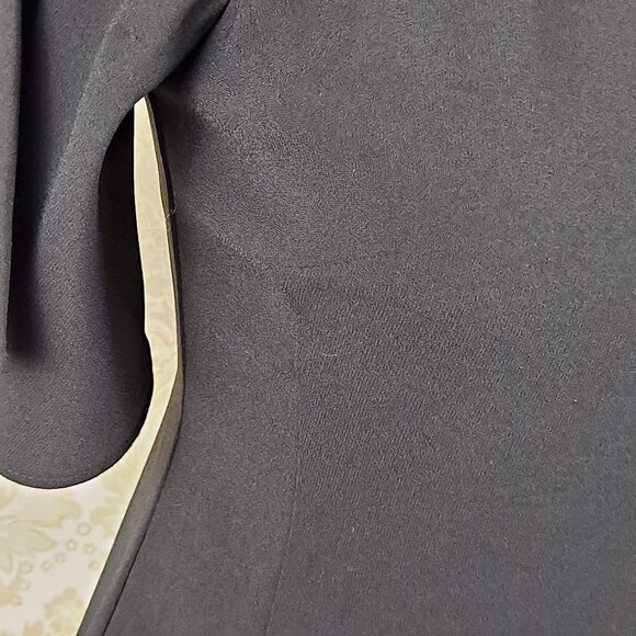 Ann Taylor Petite Size 0P Black Fit & Flare Dress Embellished Choker Collar NWOT - Picture 5 of 12